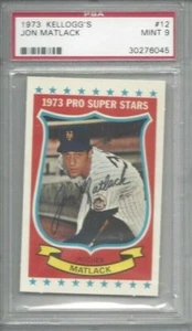 1973 Kellogg's baseball card #12 Jon Matlack, New York Mets graded PSA 9 - Picture 1 of 1