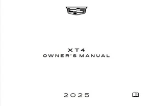 2025 Cadillac XT4 Owners Manual User Guide - Picture 1 of 1