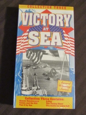 VICTORY AT SEA COLLECTION THREE SEALED NTSC VHS AWARD WINNING WAR TV SERIES OOP - Image 1 of 4