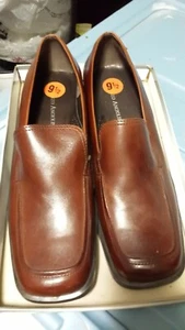Enzo Angiolini braune flache Leder Oxford Penny Loafer Sandalen Schuhe ~ 9,5 M3020 - Bild 1 von 7