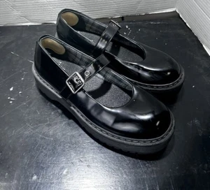 Jellypop Shoes Womens 7.5 Glinda Mary Jane Black Platforms Chunky Heel 90s Y2K - Picture 1 of 8