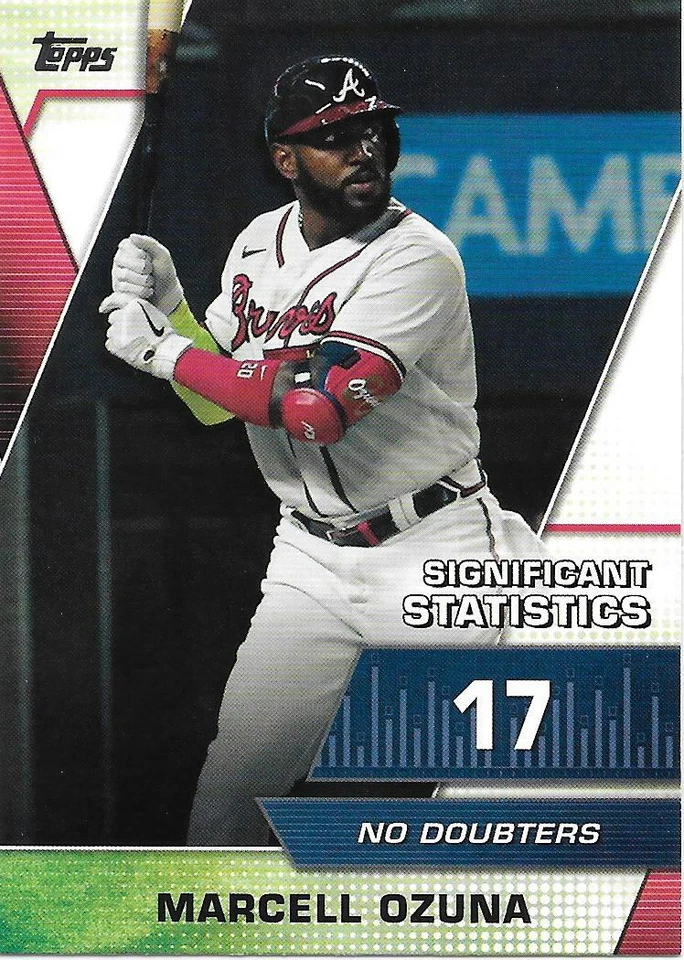2021 Topps Series 2 MARCELL OZUNA Significant Statistics - BRAVES -  #SS-15 - Image 1 of 1