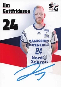 Jim Gottfridsson UH Flensburg-Handewitt 2019-20 original sign Autogramm 2777 E - Picture 1 of 2