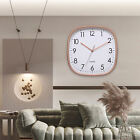 Easy to Hang Wall Clock Display Modern Square with Silent Non-ticking Quartz