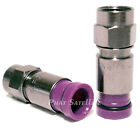 Connecteur de compression Belden violet Snap-n-Seal RG6 coaxial SNS1PQS 50 pièces