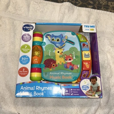 VTech Baby Musical Rhymes Educational Book Babies 3-24 Months Interactive NEW - Image 1 of 3