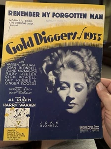 M JOAN BLONDELL Gold Diggers del 1933 spartiti film 'Forgotten Man' - Foto 1 di 1