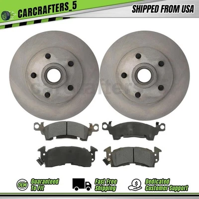 Juego de pastillas de freno de disco delanteras OE para Buick Centurion 1971-1973 7,5 L Foto 1 de 4