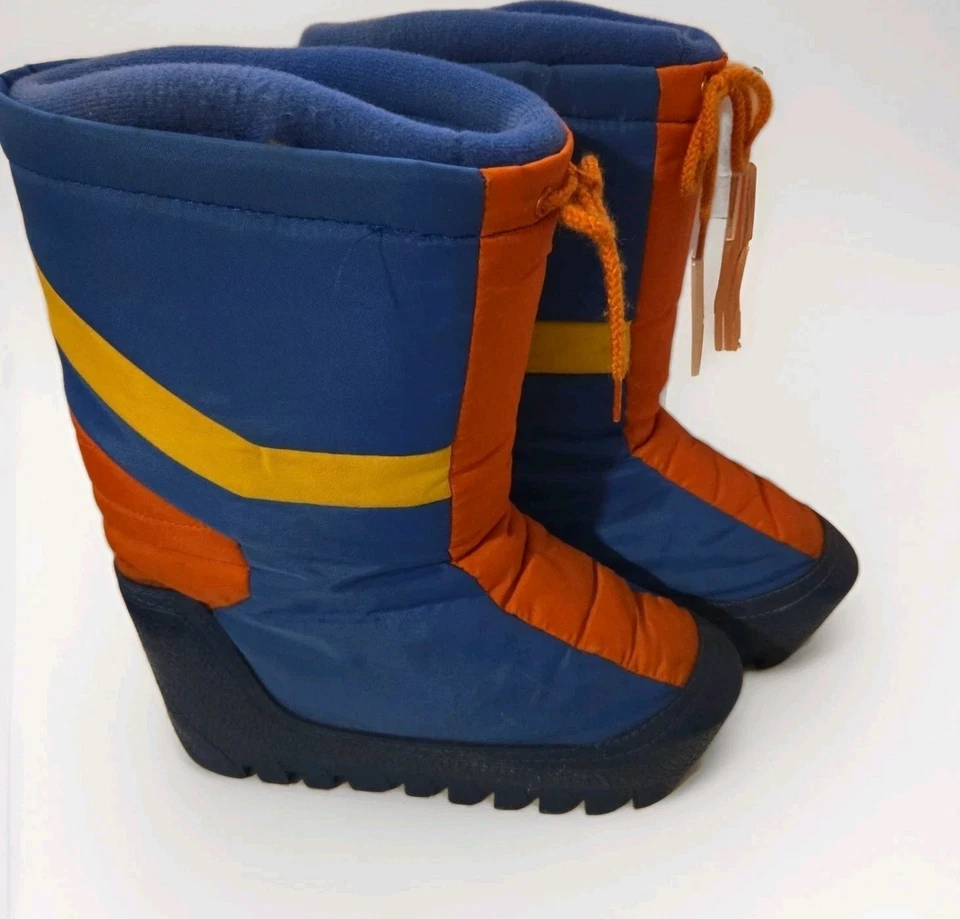 Винтажные оригинальные лунные ботинки WM размер 9/10 мужские 7/8 синие желтые радужные 1970-е  - Изображение 1 из 4