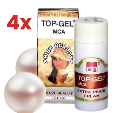 4 X TOP GEL MCA CREMA EXTRA PERLA Extracto de Colágeno Natural Mancha Facial Foto 1 de 4