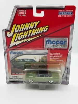 Johnny Lightning Mopar Or No Car 1967 Plymouth GTX, Green, 1:64, NIB - Image 1 of 4