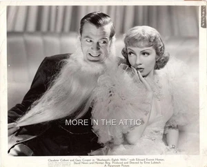 CLAUDETTE COLBERT IS BLUEBEARD'S EIGHTH WIFE ORIG VINTAGE GARY COOPER PORTRAIT - Bild 1 von 1