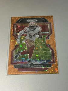2021 Prizm Fred Warner #59 Orange Disco Prizm San Francisco 49ers Football - Picture 1 of 2