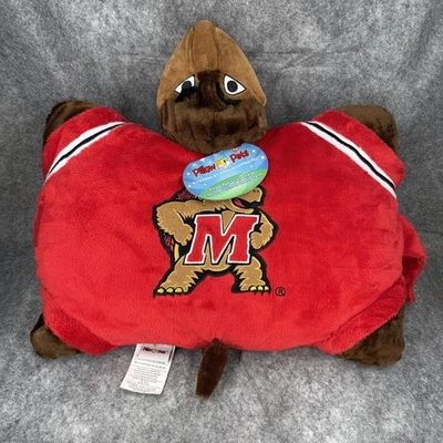 Pillow Pets Plush Maryland Terrapins Mascot Red 2009 NWT 816 - Image 1 of 4
