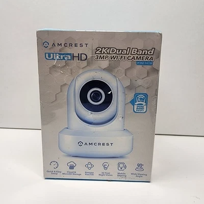 Cámara IP de video seguridad Amcrest Ultra HD 2K doble banda IP3M-941W - blanca nueva en caja Foto 1 de 4