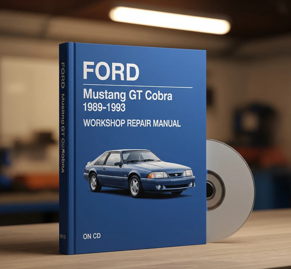 Ford Mustang GT Cobra 1989-1993 Workshop Repair Service Manual on CD. - Image 1 of 1