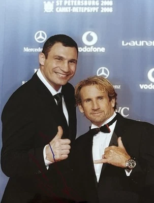 Vitali Klitschko signiert Ukraine WM Box Champion Foto Autogramm signed (40) - Bild 1 von 3