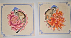 Indian punjabi  Hindu lot art hand painted lot of 2 - Picture 1 of 8