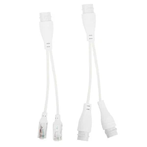 POE Splitter RJ45 2-in-1 Network Cabling Connector For Security Camera Install A - Photo 1/9