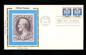 US FDC #O129A Colorano 1985 Washington DC US Official Mail Eagle - Picture 1 of 2