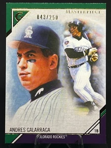 Andres Galarraga 2017 Topps Gallery Obra Maestra Verde/250 #MP-1 Rockies - Imagen 1 de 2