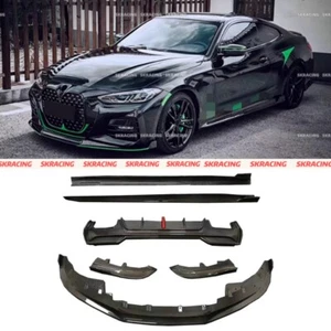 Kits de carrocería de faldones laterales delanteros y traseros de fibra de carbono para BMW Serie 4 G22 2021-2024 - Imagen 1 de 21