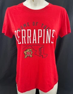 NEW Maryland Terrapins Under Armour Red Loose SS Crew Neck Tee Shirt Women's M - Picture 1 of 10