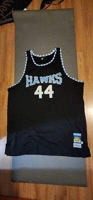 Camiseta deportiva de baloncesto Rucker vintage Stall & Dean HAWKS #44 FORTY FOUR talla 60 ¡RARA!! Foto 1 de 4