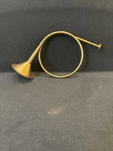 "De colección Latón Cuerno Francés Decoración Rústico Vacaciones Navidad Granja 11.5""" - Imagen 1 de 7