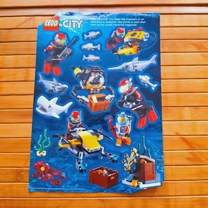 Stickers Of Lego City Deep Sea Explorers Set 60091 Only Extra Spare Ocean Promo - Picture 1 of 15