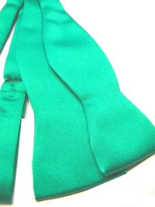 PAPILLON uomo da annodare verde smeraldo FARFALLA con nodo DA FARE Made in Italy - Imagen 1 de 2