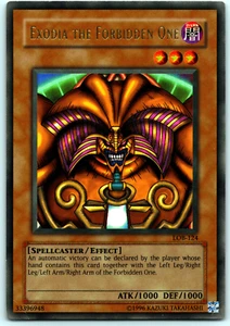YUGIOH! EXODIA THE FORBIDDEN ONE - ULTRA RARE - UNLIMITED - LOB-124 MP - Picture 1 of 2