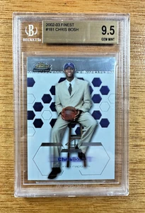 CHRIS BOSH 2002-03 TOPPS FINEST XRC ROOKIE BGS 9.5 Gem Mint RAPTORS - Picture 1 of 4