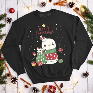 Cute Christmas Jumpers Ladies? Winter Snowman Mens and Womens Sweatshirts #MC - Picture 1 of 29