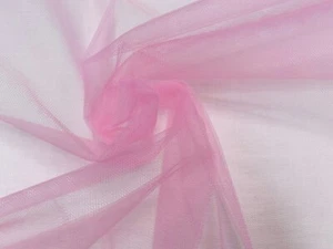 Dress Tutu Skirt Net Fabric Mesh Bridal Material Tulle 58" Wide - Orchid Pink - Picture 1 of 5