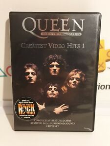 Queen The DVD Collection Greatest Video Hits 1 (DVD, 2-Disc Set) With Booklet.