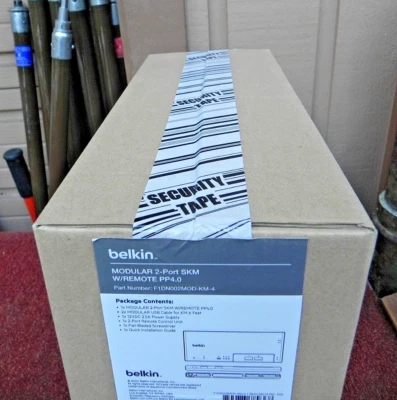 BELKIN MODULAR 2 PORT SKM W/REMOTE PP4.0 WITH REMOTE AND ALL CABLES - Image 1 of 4