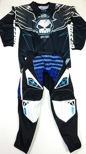 NO FEAR MOTOCROSS KIT SPECTRUM MX PANTS SPIKE BLUE ENGERY JERSEY NEW 28" SMALL - Picture 1 of 2