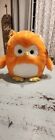 New Hug Me Light Up Stuffed Animal Orange Owl 14" Tall Ages 3+