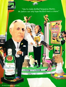 TANQUERAY GIN AD #44 RARE 1998 OUT OF PRINT VINTAGE MR. JENKINS - Picture 1 of 2
