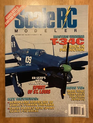 Scale RC Modeler Magazine - October 1993 Radio Controlled Airplanes - Image 1 of 4