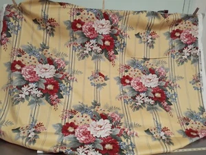 Tela Ralph Lauren recién sacada del perno 16 yardas + 31" amarilla y preciosas flores 54 - Imagen 1 de 9