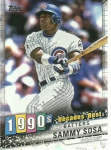 2020 Topps Series One 1990s Decades' Best Sammy Sosa card # DB-53 Chicago Cubs - Picture 1 of 1