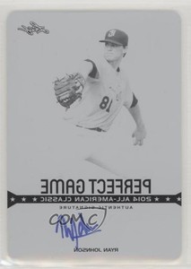 2014 Leaf Metal Draft Printing Plate Black 1/1 Ryan Johnson #PGM-RJ1 Auto 0s3