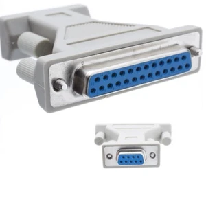 Adapter DB9F/DB25F Serial/AT Modem DB9 Female to DB25 Female 1134 - Picture 1 of 1