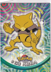 Pokemon TOPPS TV Animation Edition Abra #63 Blue Logo Pokemon Card - Picture 1 of 1