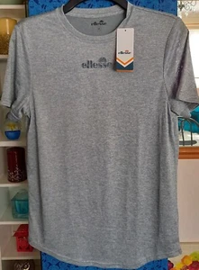 ellesse Oreto Fade T-Shirt in Light Grey, Men's size Medium - Picture 1 of 3