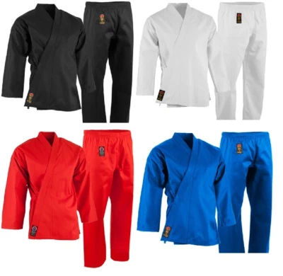 ProForce 7.5 oz. Medium Weight Uniform ALL COLORS Karate TKD Training FREE BELT - Image 1 of 4