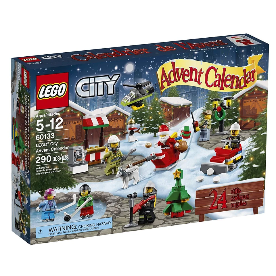 Lego City Town 60133 ADVENT CALENDAR 2016 Santa Snowman Hockey XMAS Present NEW - Image 1 of 4