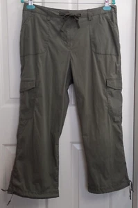 Westbound Pants Womens 12 Green Cargo Capri Cropped Gorpcore Hiking Fall Outdoor - Picture 1 of 12